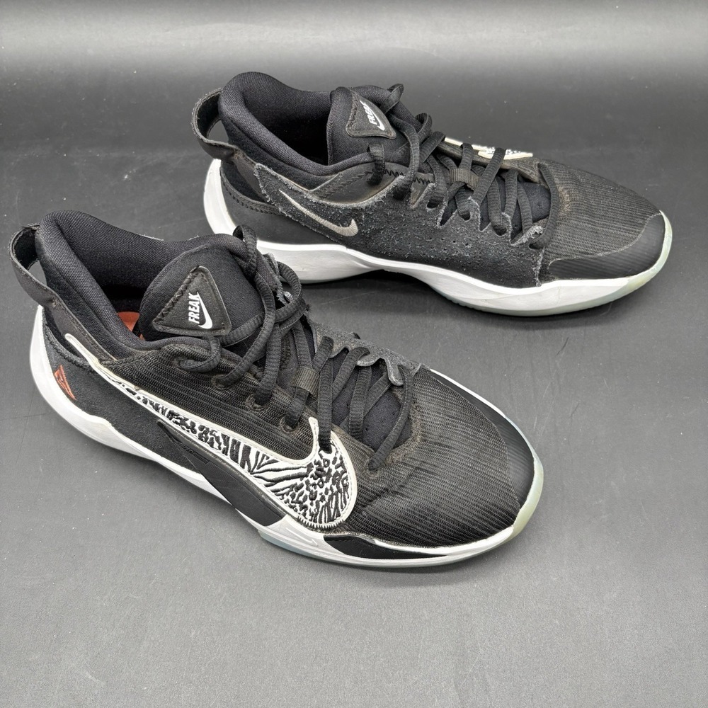 Nike Zoom Freak 2 Giannis Youth Size 4.5 Black White Basketball Shoes CN8574 - Picture 2 of 16